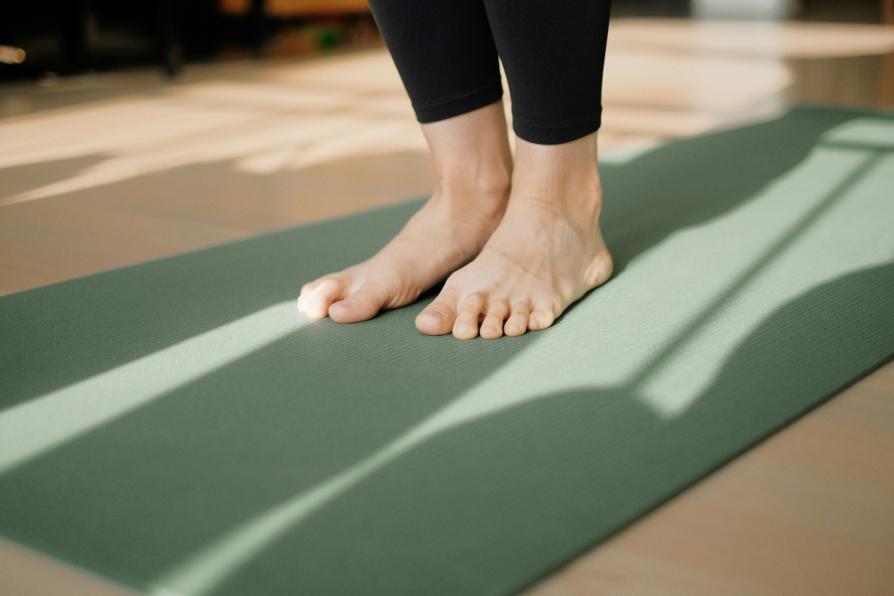 Photo d'un tapis de pilates